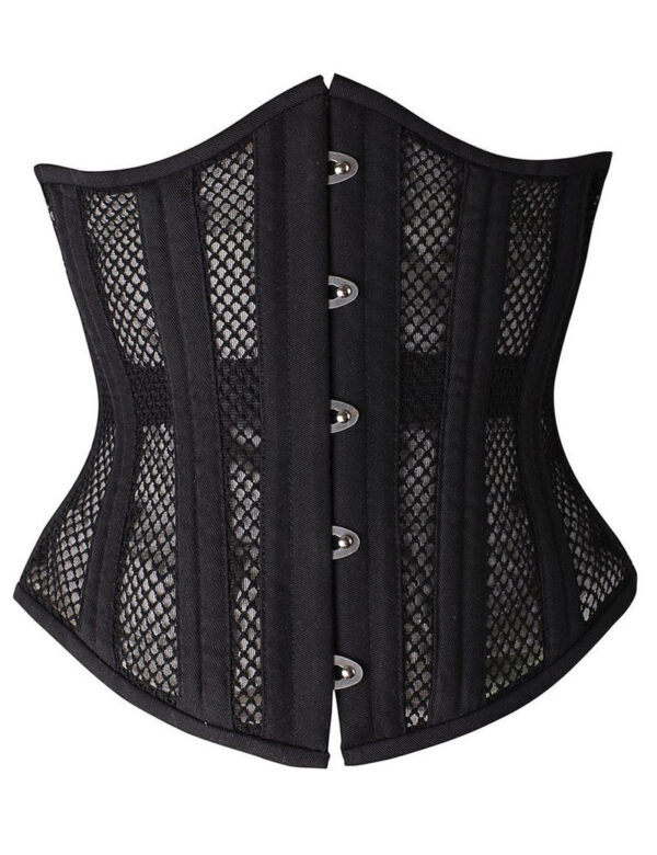 Everbellus Double Steel Boned Breathable Corset Heavy Duty Waist Training Shaper B4