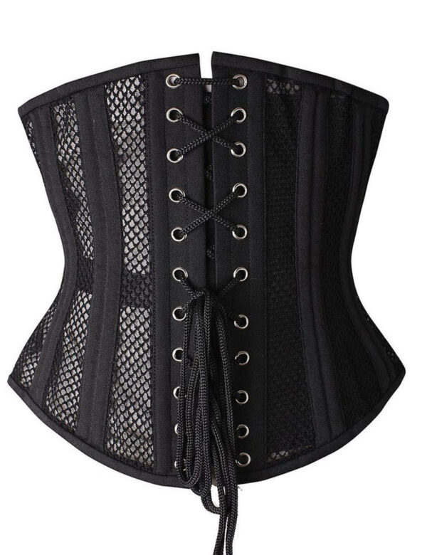 Everbellus Double Steel Boned Breathable Corset Heavy Duty Waist Training Shaper B6