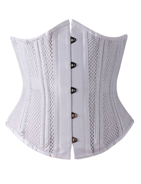 Everbellus Double Steel Boned Breathable Corset Heavy Duty Waist Training Shaper W4