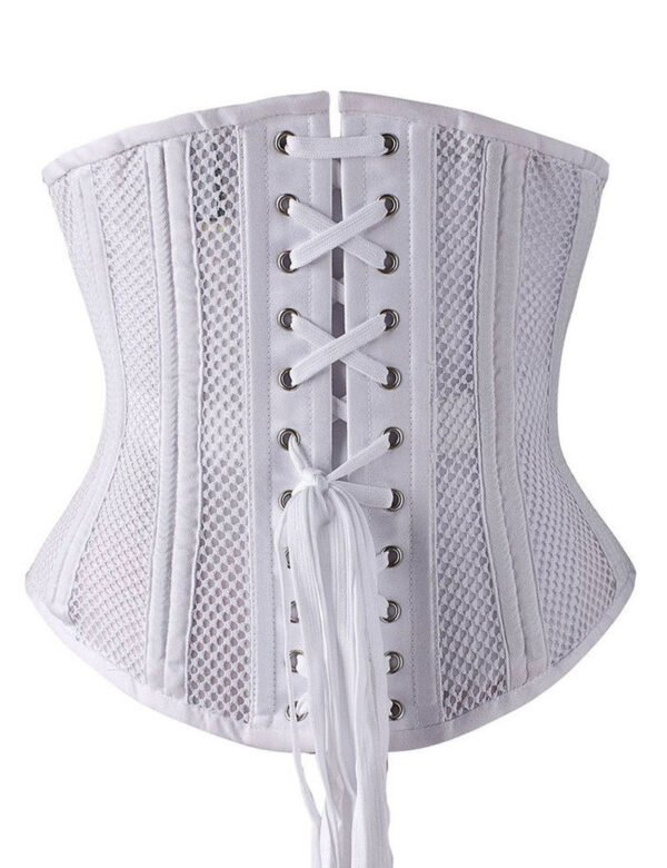 Everbellus Double Steel Boned Breathable Corset Heavy Duty Waist Training Shaper W5